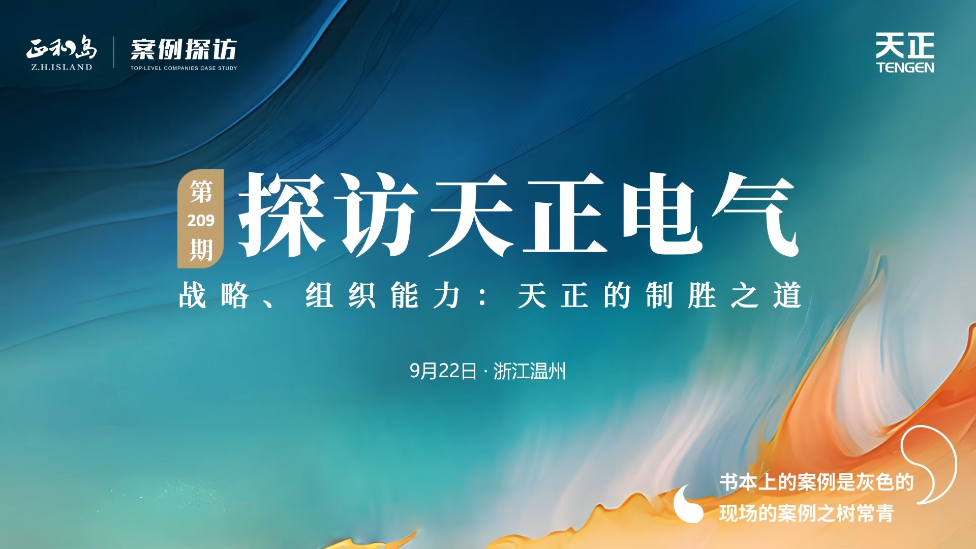 正和岛走进凯发k8国际首页登录，探访制胜之道